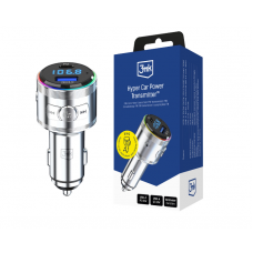 Automobilinis audio adapteris - FM siųstuvas Bluetooth USB + USB C 48W 3mk